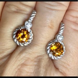 Judith Ripka SS Drop earrings